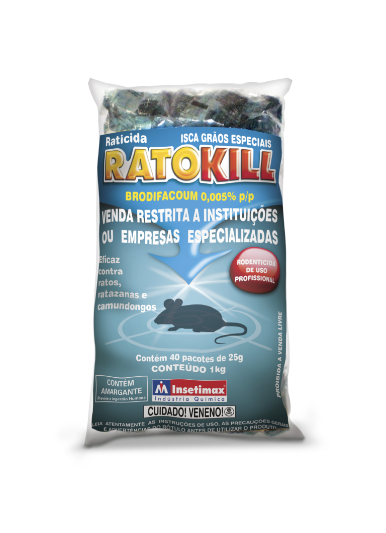 Ratokill Grãos Especiais saco com 40 pacotes de 25g - uso profissional